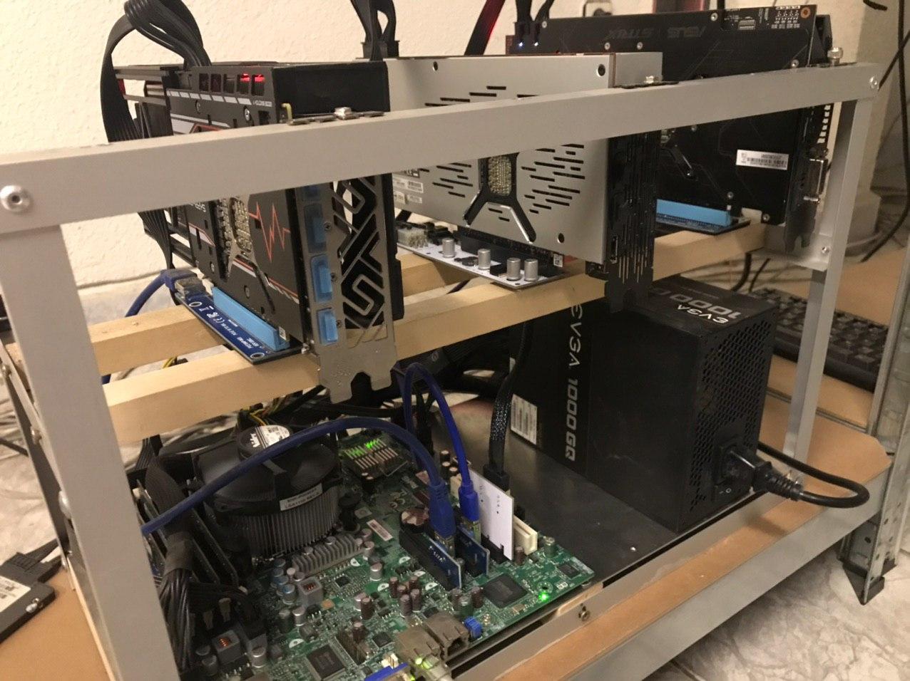 mining rig in the office
